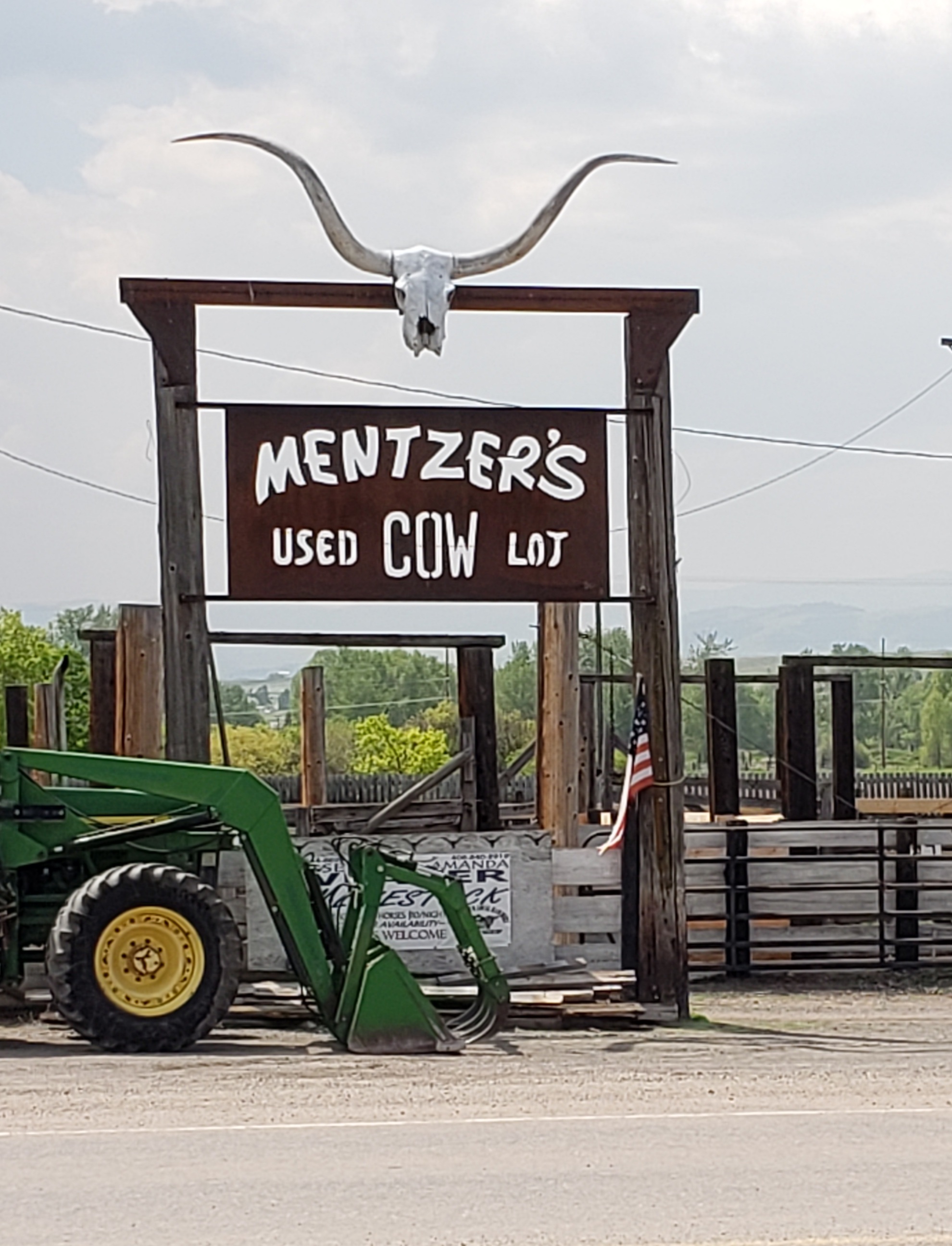 photo that says Mentzer's used cow lot